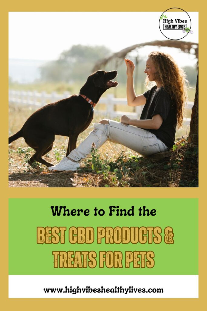 Where to Find the Best CBD and Hemp Products Treats for Pets pinterest pin.