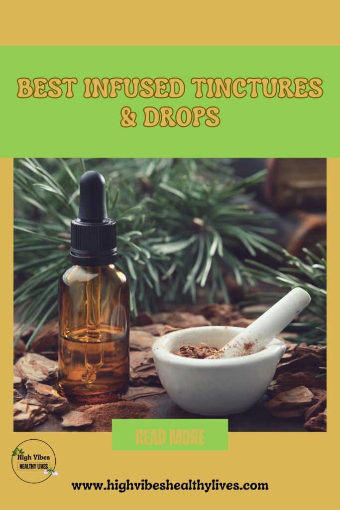 Erth Wellness: Best infused Tinctures and Drops info and review Pinterest pin.