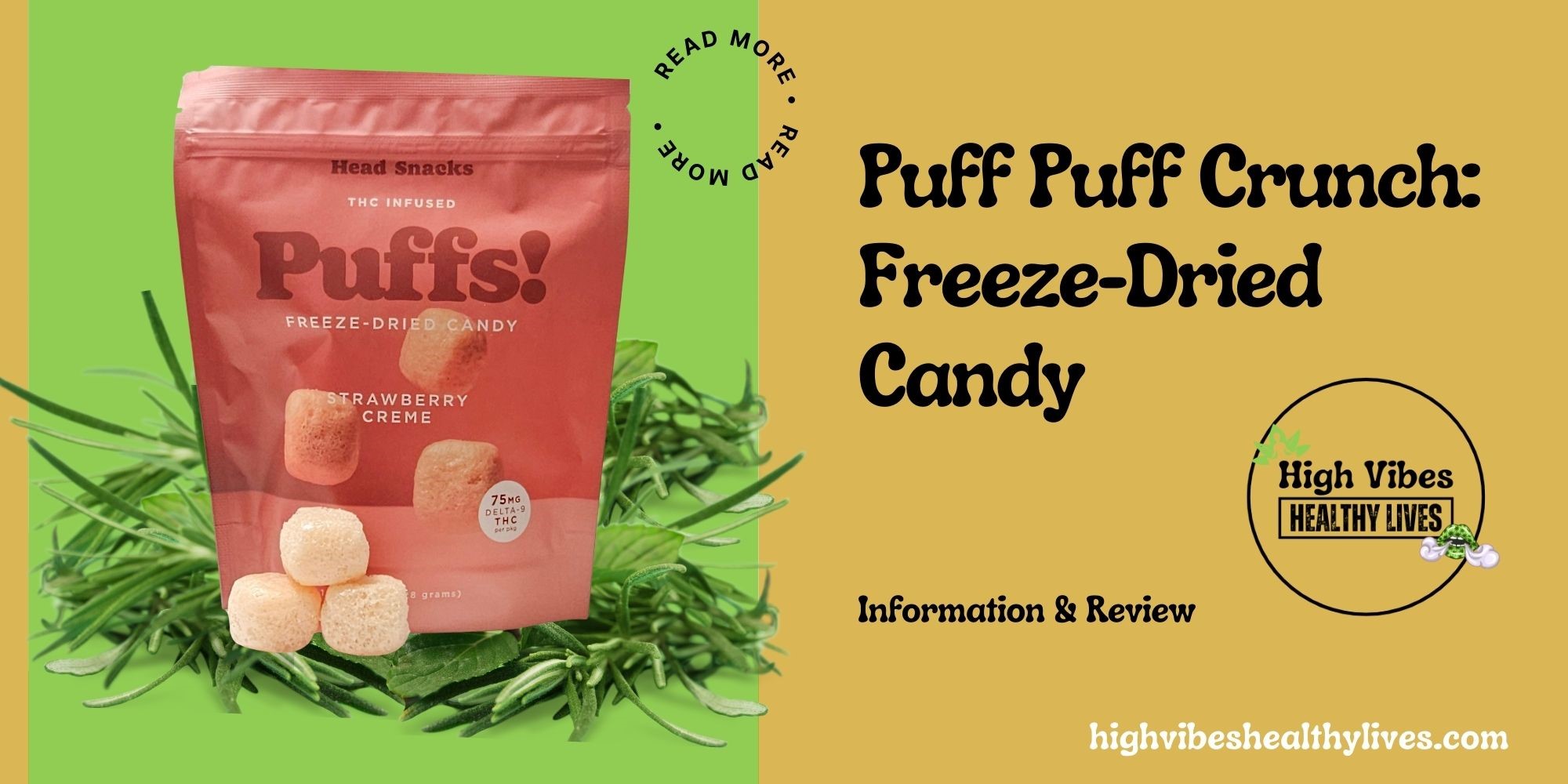 Puff Puff Crunch Freeze-Dried Candy Info and Review Featured.