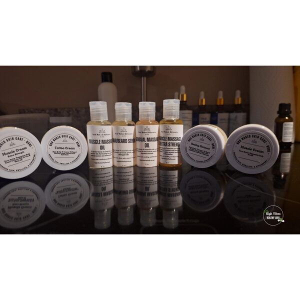 Bud Naked: Skin Care Lotions and Oils Lineup.