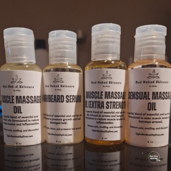 Bud Naked: Skin Care Oils Lineup.