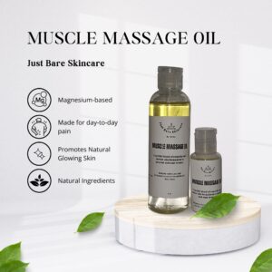 Just Bare Skincare: Massage Oil Full Size Mockup.