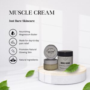 Just Bare Skincare: Muscle Cream full Size Mockup.